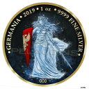 【極美品/品質保証書付】 アンティークコイン コイン 金貨 銀貨 送料無料 Germania ICE 2019 5 Mark SpaceX シリーズ 1オンス シルバー コイン- show original title