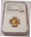 1953 年リンカーンウィートセントリカットコート バラエティ FS-402 プルーフ PF67 レッド NGC1953 Lincoln Wheat Centr...
