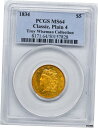 ץʡɥ꥽㤨֡ڶ/ʼݾڽա 1834 饷å إå $5 PCGS MS 64- show original titleפβǤʤ9,551,500ߤˤʤޤ