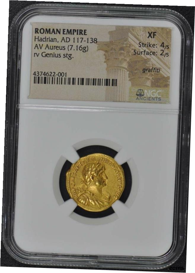 ڶ/ʼݾڽա ϥɥꥢ AD 117-138 ޥ ѥ AV 쥦 NGC XF40- show origi...