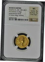 【極美品/品質保証書付】 Faustina Sr AD 138-140/1 ROMAN Aureus NGC MS60 ファインスタイル- show original title