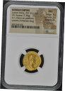 【極美品/品質保証書付】 Lucius Verus AD 161-169 ローマン Aureus NGC AU50 ファインスタイル- show original title