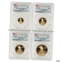 2018-W ゴールド イーグル PCGS PR 70 DCAM ファーストストライク ディープ カメオ イーグル プルーフ 4 個セット2018-W Gold...