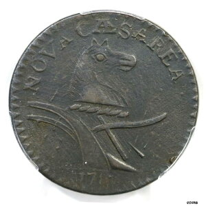 1787 6-D R-2 PCGS AU詳細ニュージャージー植民地銅コイン1787 6-D R-2 PCGS AU Details New Jersey Colonial Copper Coin