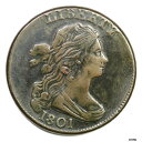 1801 S-219 R-2 3 エラー Rev ドレープ バスト ラージ セント コイン 1c1801 S-219 R-2 3 Error Rev Draped Bust Large Cent Coin 1c(3)