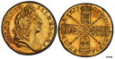 【極美品/品質保証書付】 イギリス. William III. 1701 AV ハーフ-ギニア. PCGS MS63. SCBC - 3468; Friedberg 315- show original title