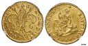  イタリアST. Tuscany Pietro Leopoldo 1766 AV Ruspone 3 Zecchini NGC MS62 フローレンス- show original title