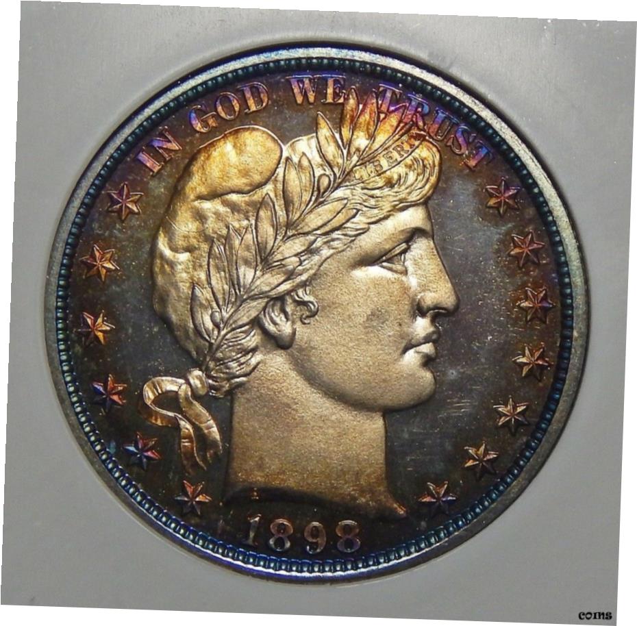 【極美品/品質保証書付】 1898年 NGC PF68 (スター) バーバー ハーフドル ? ヒューゴンコレクション- show original title