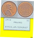 1914年 PCGS PR65 RD 1,365 Minted 2300 APR PQ マットプルーフ リンカーンセント レッド 1C1914 PCGS PR6...