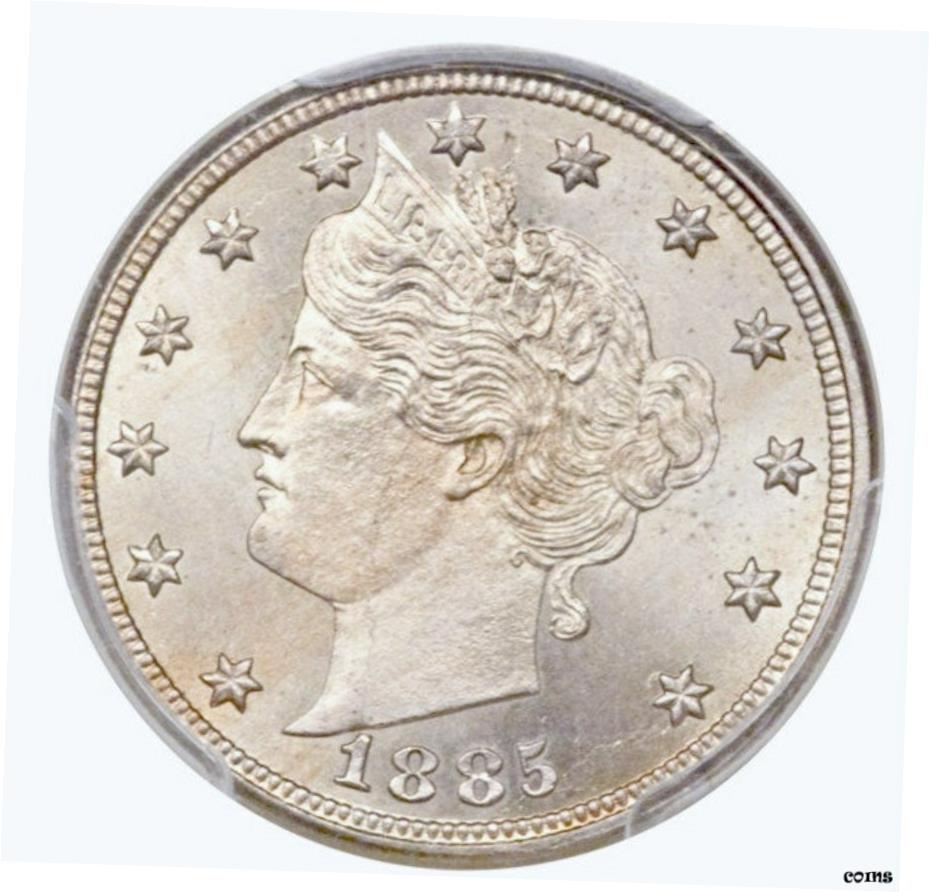 【極美品/品質保証書付】 1885年 PCGS MS66 キー フォーエバー TRUE Circ Strike! Liberty 