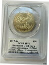 ץʡɥ꥽㤨֡ڶ/ʼݾڽա 2017 W $50 Burnished American Gold Eagle PCGS SP 70 FDOI Moy Washington DC- show original titleפβǤʤ1,099,000ߤˤʤޤ