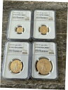 2019 W 4 コインプルーフゴールドイーグルセットNGC PF 70 キー日付ロー鋳造セット2019 W 4 Coin Proof Gold Eagle S...