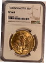 1908 NM $20 St Gaudens MS67 NGC (#PA6058203006)1908 NM $20 St Gaudens MS67 NGC (...