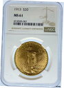 1913年 $20 St Gaudens MS61 NGC (#PA4918583007)1913 $20 St Gaudens MS61 NGC (#PA49...