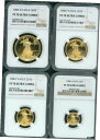 1988 W & P 4 コインセット $50 $25 $10 $5 ゴールドイーグル NGC PR70 プルーフ PF70 スケール!!!1988 W & P...