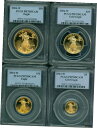 2004-W 4 コインセット $50 $25 $10 $5 ゴールド イーグル PCGS PR70 プルーフ PF70 PR-70!!!2004-W 4 Co...