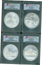 2010-P & 2011-P & 2012-P ATB 15 コインセット 5オンス シルバー PCGS SP69 FS ファーストストライク2010-P &...