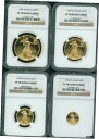1999-W 4 コインセット $50 $25 $10 $5 ゴールドイーグル NGC PR70 プルーフ PF70 スカースセット !1999-W 4 Coi...