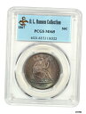 1867 50c PCGS MS65 ex: D.L. ハンセン-自由の女神座像 1/2ドル - 宝石タイプ コイン1867 50c PCGS MS65 ex:...