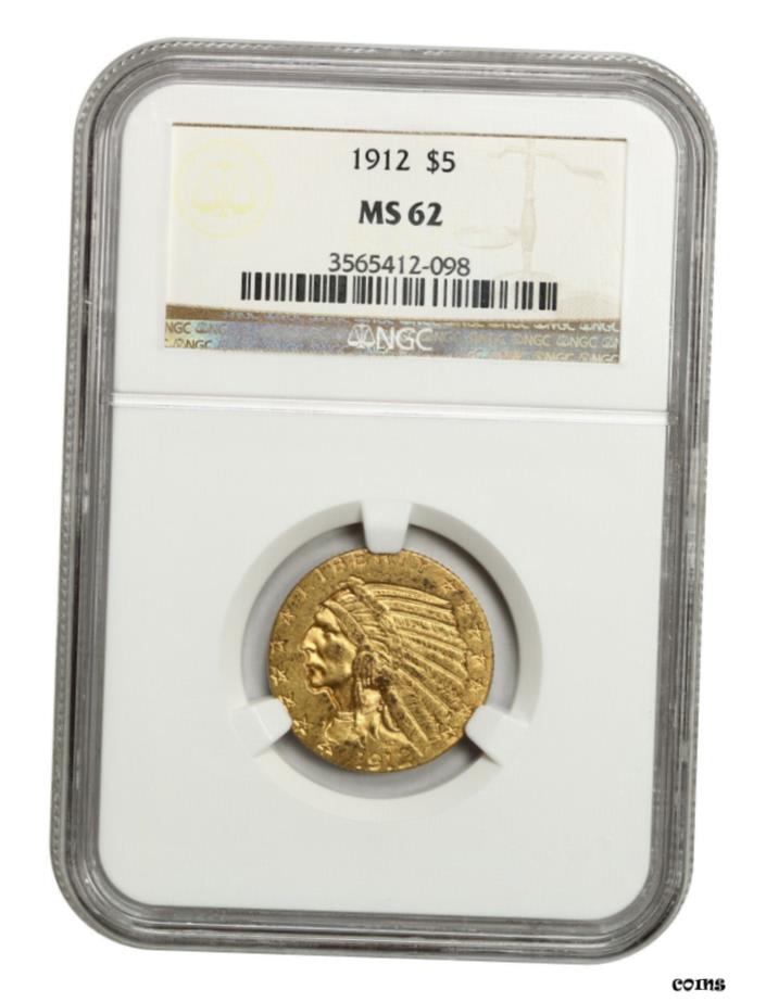 ڶ/ʼݾڽա ƥ    [̵] 1912ǯ $5 NGC MS62-ǥϡե-ɥ-졼ȥץ- show original title