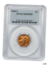 1948-S 1c PCGS MS65 RD-リンカーンセント1948-S 1c PCGS MS65 RD-Lincoln Cent