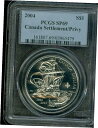  アンティークコイン コイン 金貨 銀貨  2004年 カナダ 1ST フレンチ セトルメント プライバシー $1 ドル PCGS SP69 最優秀レジストリー *- show original title