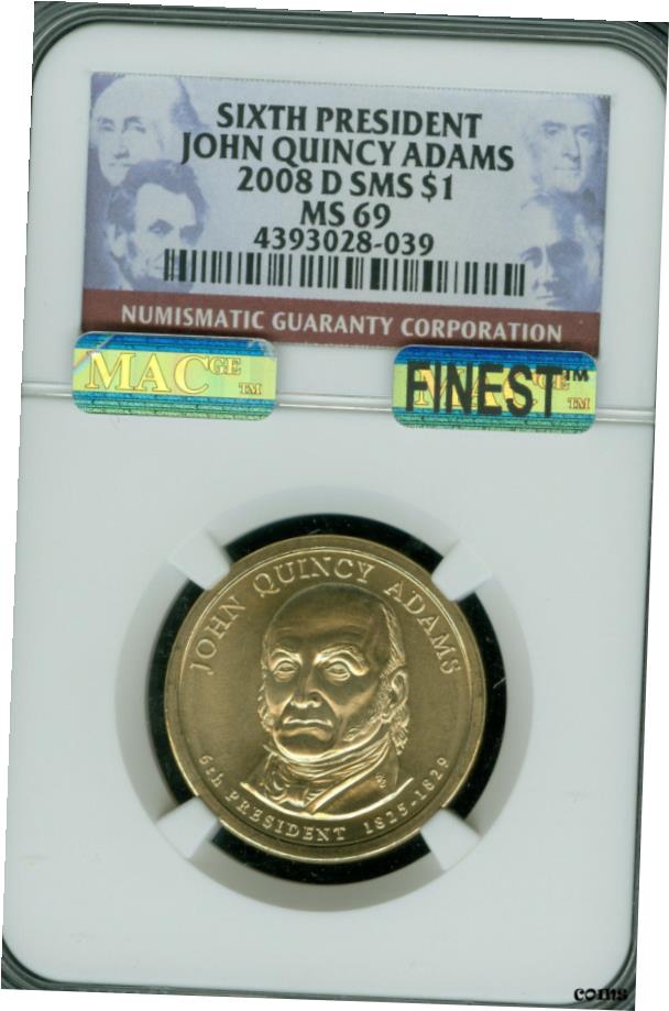 ڶ/ʼݾڽա ƥ    [̵] 2008-D JOHN QUINCY ADAMSץ쥹ɥ NGC MS69 SMS PQ MAC FINEST MAC SPOTLESS *- show original title