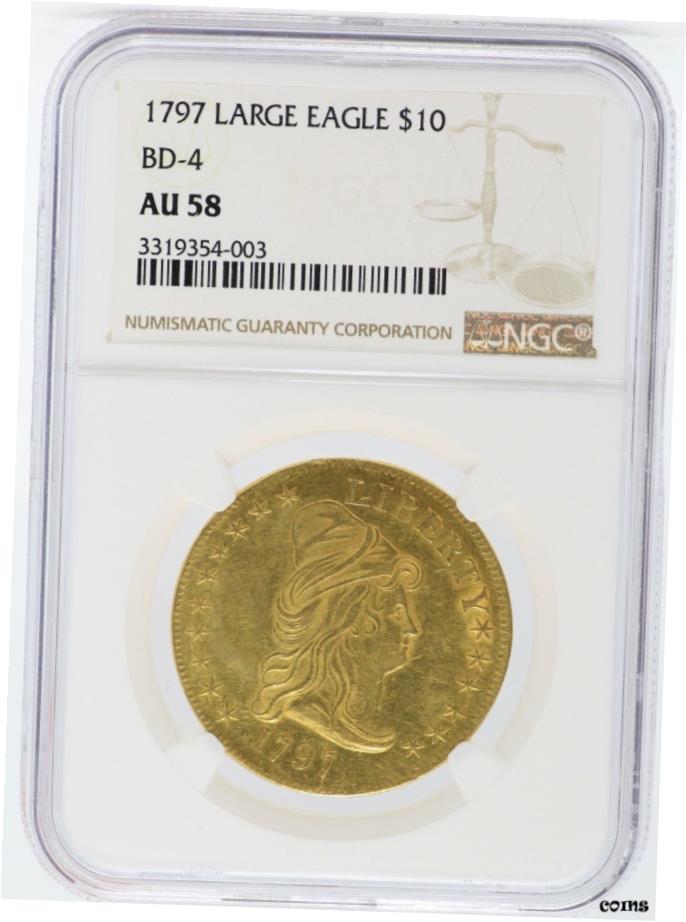 ڶ/ʼݾڽա 1797ǯ $10 ɥ졼ץХȥ BD-4 NGC AU58 ǧꥳ-JJ256- show original title