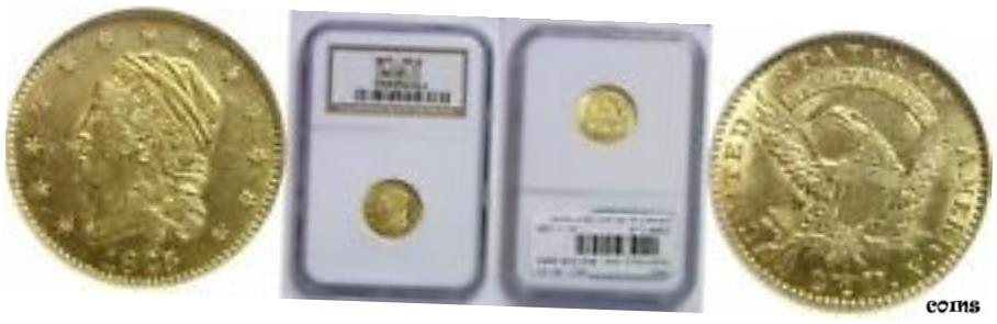 【極美品/品質保証書付】 1825年 $2.50 ゴールド コイン NGC MS-61- show original title