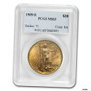 1909/8 $20 St. Gaudens ゴールド ダブルイーグル...(3)