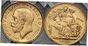 【極美品/品質保証書付】 1922 Melbourne Sovereign - PCGS MS63