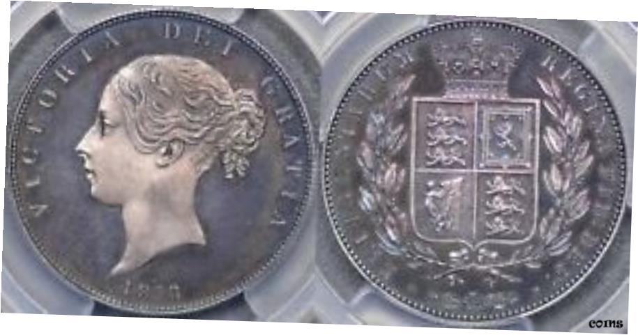 【極美品/品質保証書付】 アンティークコイン 硬貨 1853 Proof Half Crown - PCGS PR64CAM [送料無料] #oot-wr-6517-35