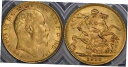【極美品/品質保証書付】 アンティークコイン コイン 金貨 銀貨 [送料無料] 1910 Melbourne Sovereign - PCGS MS63