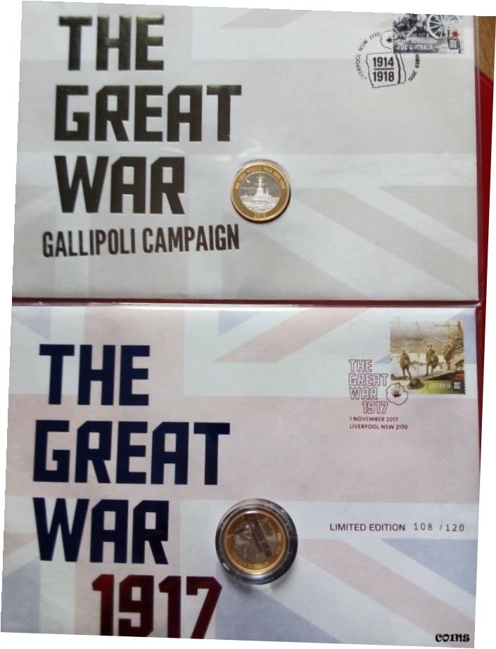 ڶ/ʼݾڽա ƥ Ų A PAIR 2015 AND 2017 THE GREAT WAR- EXTREMELY LIMITED PNC-only 100 and 120 issue [̵] #oof-wr-6518-50