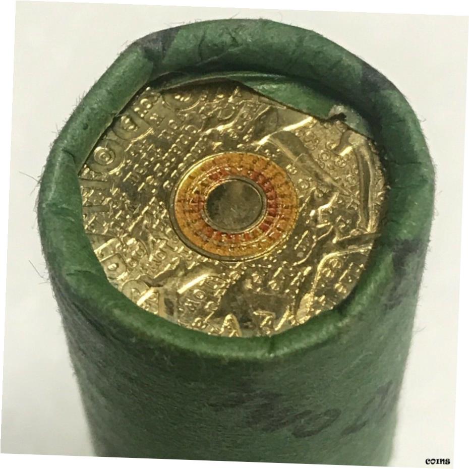 【極美品/品質保証書付】 アンティークコイン コイン 金貨 銀貨 [送料無料] 2015 $2 Remembrance Day Orange Colored Coin Roll In Prosegur Wrapper H/T