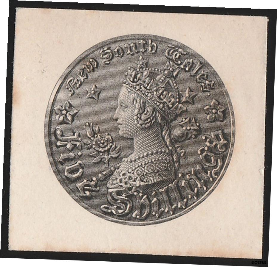 ڶ/ʼݾڽա ƥ Ų NEW SOUTH WALES 1861 QV Coin 1/- black, Perk...