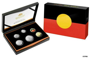 アボリジニの旗 50 周年記念 2021 6 コインプルーフイヤーセット- show original titleAboriginal Flag 50th Anniversary 2021 6 Coin Proof Year Set - show original title