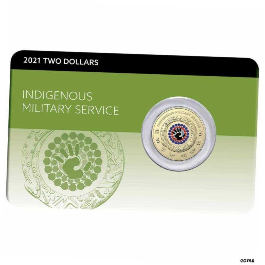 ڶ/ʼݾڽա ƥ    [̵] 10 x Indigenous Military Service 2021 $2 Al-Br Coin Pack