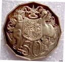 AUSTRALIA: 1992 50 CENTS PROOF COAT OF ARMSAUSTRALIA: 1992 50 CENTS PROOF COAT O...
