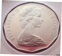 AUSTRALIA: 1972 50 CENTS PROOF COAT OF ARMS! 10,272 MADEAUSTRALIA: 1972 50 CENTS...