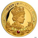 【極美品/品質保証書付】 アンティークコイン 硬貨 Queen Elizabeth II 95th バースデー 2021 $100 ルビー 1オンス ゴールド プルーフ コイン 150 製- show original title [送料無料] #oof-wr-6534-53