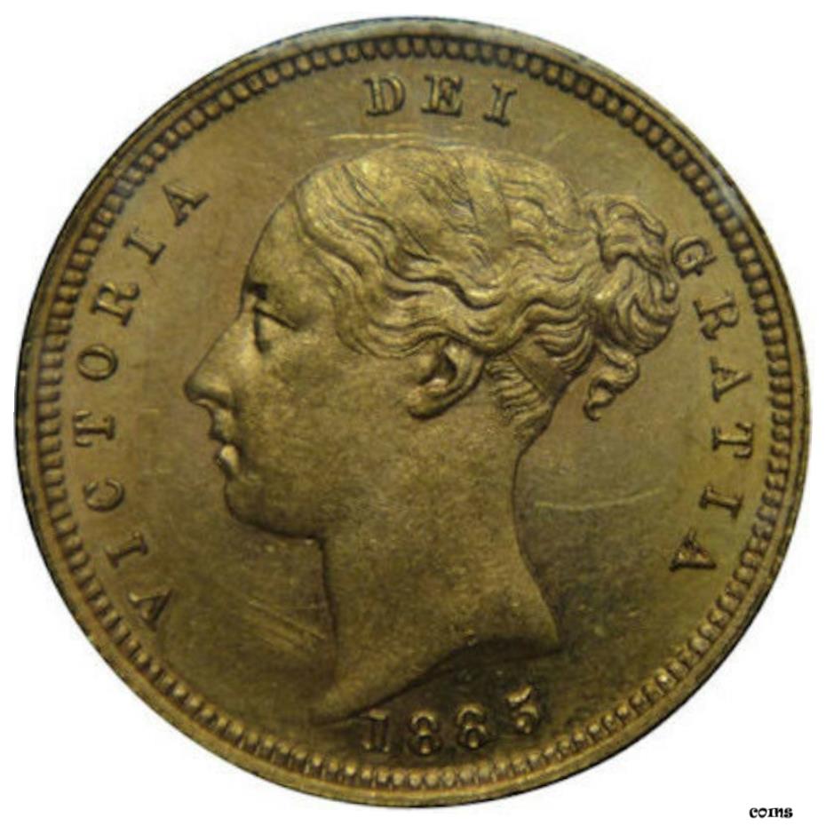 ڶ/ʼݾڽա 1885 M Australia Queen Victoria Young Head Shield Half Sovereign Gold Coin