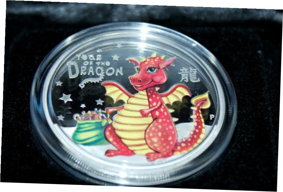  アンティークコイン コイン 金貨 銀貨  Tuvalu 2012 0.50 $ Year of the Dragon Chinese Lunar Zodiac Dragon Baby "1"- show original title