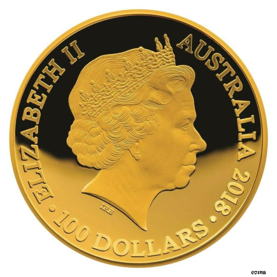 【極美品/品質保証書付】 アンティークコイン 硬貨 2018年 オーストラリア 1オンス $100 ゴールド 1626..