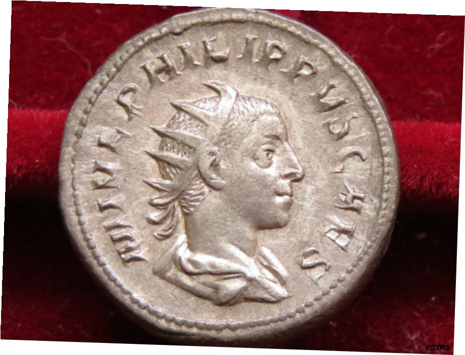 ڶ/ʼݾڽա ƥ    [̵] Philip 11 - Caesar. A.D.244-47, Antoninianus. Rev- Philip standing left.. gVF