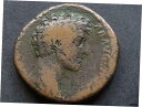 yɔi/iۏ؏tz AeB[NRC RC   [] Marcus Aurelius - Caesar. A.D.139-61 Sestertius.. Rev-Priestly Implements.. aF-F