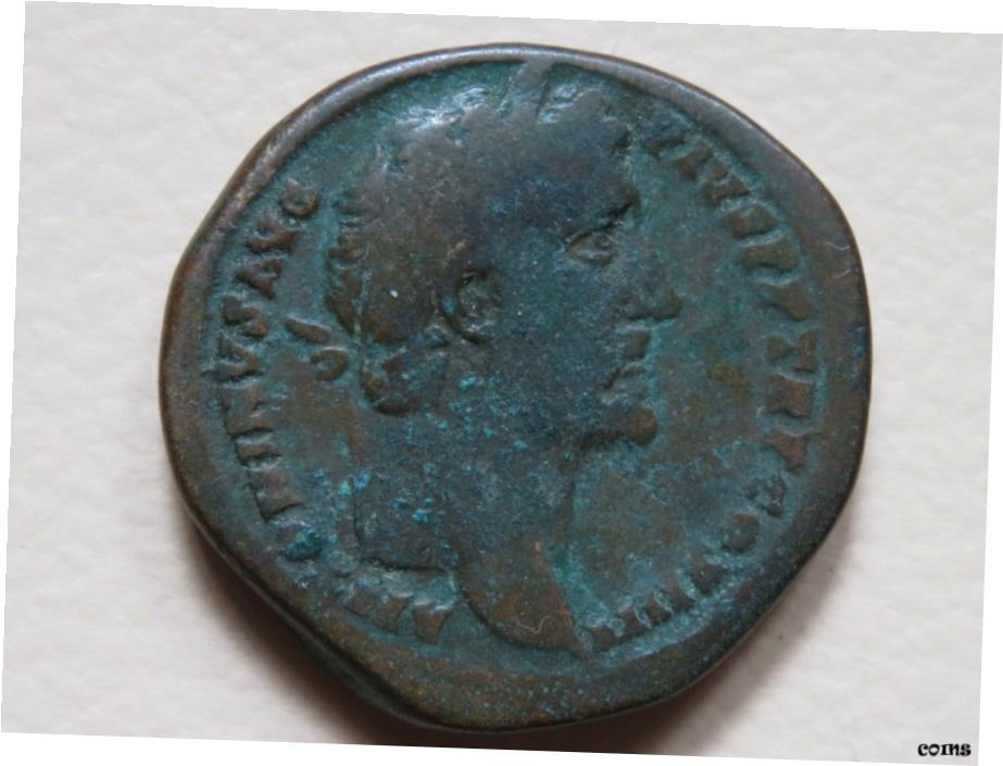 ڶ/ʼݾڽա ƥ    [̵] ANTONINUS PIUS. A.D.138-161, Sestertius.. Rev-Salus standing left.. F+/F