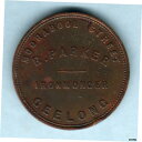 Australia Token. Parker 1d.. 34mm.. Geelong Vic.. VFAustralia Token. Parker 1d.. 34mm.. Geelong Vic.. VF