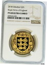 2018 ゴールド ジブラルター 5 ポンドロイヤルアーム エングランド NGC PF 68 ウルトラカメオ- show original title2018 Gold Gibraltar 5 Pound Royal Arm Emgrand NGC PF 68 Ultra Cameo - show original title(3)