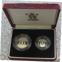 1990 シルバー グレートブリタン 5ペンス 2 コインプルーフセット オリジナルボックス 鑑定書なし- show original title1990 Silver Great Britain 5p 2 Coin Proof Set Original Box No Certificate of Authenticity - show original title